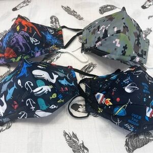 Washable Reusable Kids Face Mask Adjustable Ear Loops Facemask - NEW